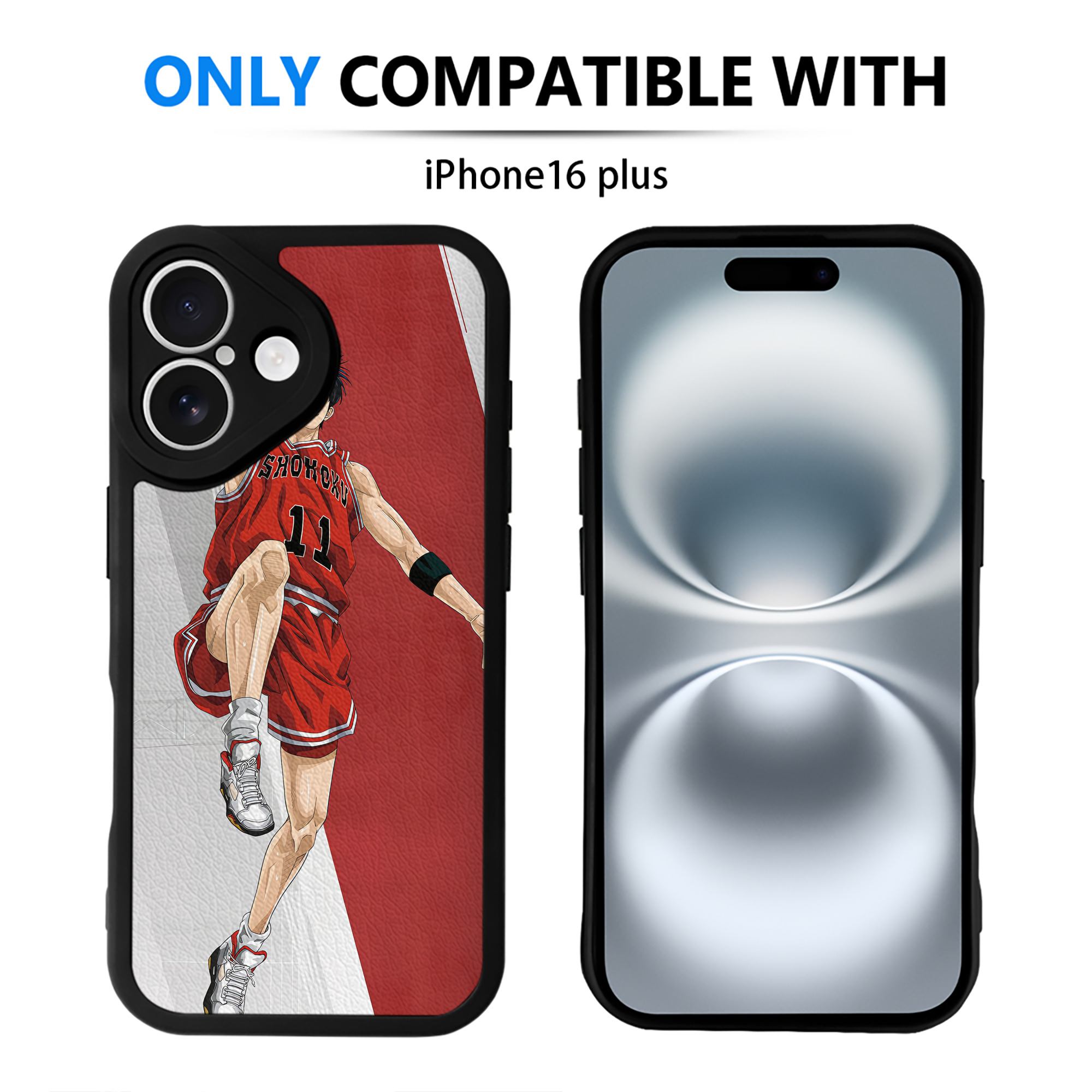 （画像用） SLAM DUNK／スラムダンク 【iPhone 16シリーズ対応】シリコンスマホケース（レザー調） 材質：シリコン